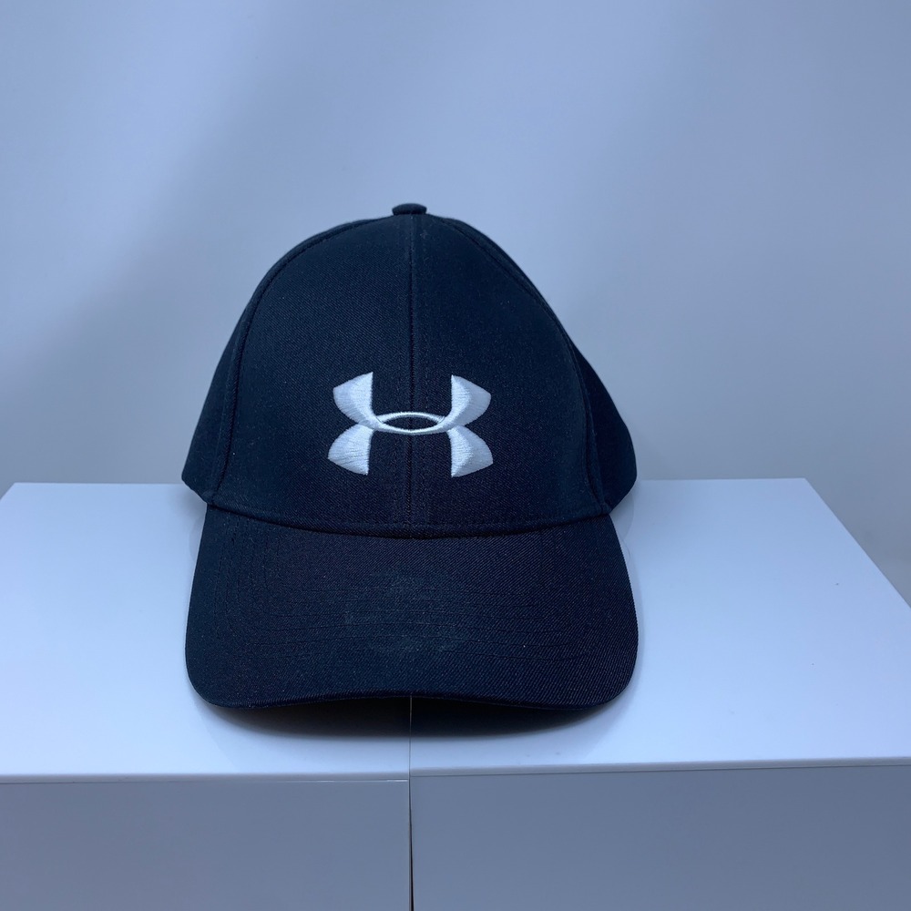 Under Armour Womens OSFA Black Embroidered Logo Adjustable Baseball Hat